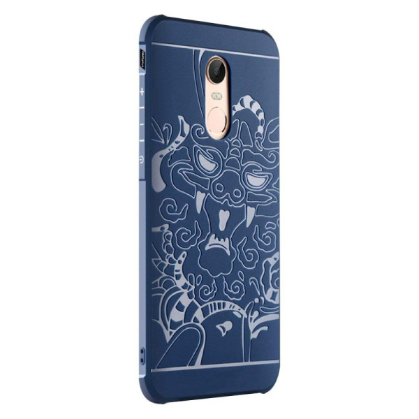 

TPU+PC Черный дракон для Xiaomi Redmi 5 (Синий) (664295)