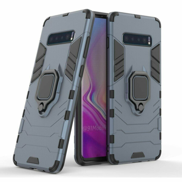 

Защитный чехол Deexe Hybrid Case для Samsung Galaxy S10 Plus (G975) - Dark Blue