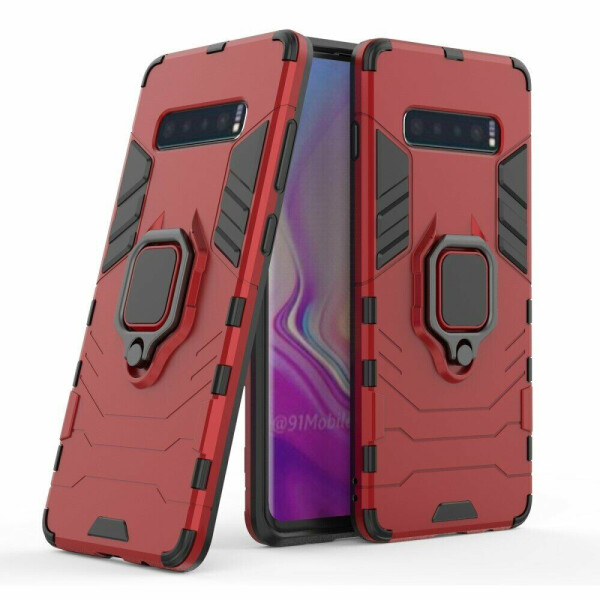 

Защитный чехол Deexe Hybrid Case для Samsung Galaxy S10 Plus (G975) - Red