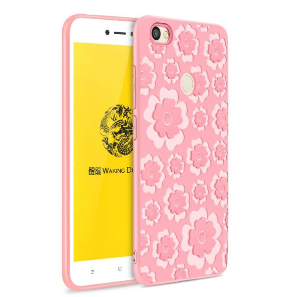 

Силиконовый чехол UniCase 3D Flower Series для Xiaomi Redmi Note 5A Prime - Pink