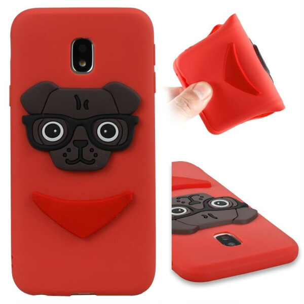 

Силиконовый (TPU) чехол Deexe Puppy 3D Series для Samsung Galaxy J3 2017 (J330) - Red