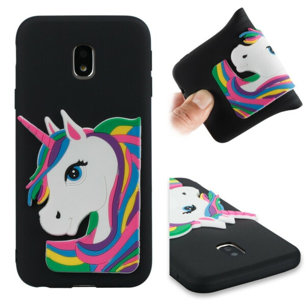 

Силиконовый (TPU) чехол Deexe Unicorn 3D Series для Samsung Galaxy J3 2017 (J330) - Black