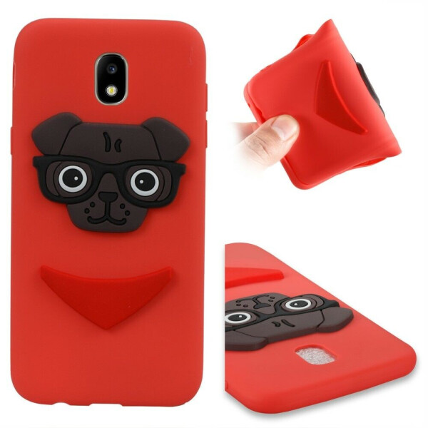 

Силиконовый (TPU) чехол Deexe Puppy 3D Series для Samsung Galaxy J5 2017 (J530) - Red