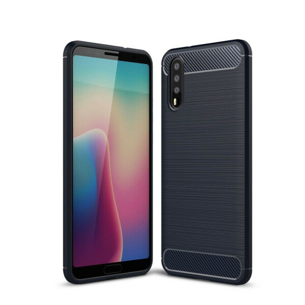 

Защитный чехол UniCase Carbon для Huawei P20 - Dark Blue