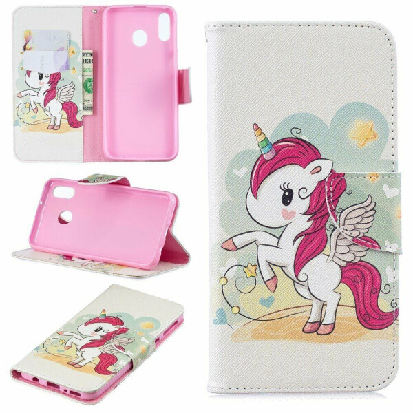

Чехол-книжка Deexe Color Wallet для Samsung Galaxy M20 (M205) - Unicorn