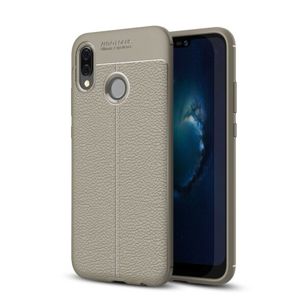 

Защитный чехол Deexe Leather Cover для Huawei P20 Lite - Grey