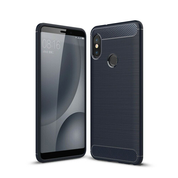 

Защитный чехол UniCase Carbon для Xiaomi Redmi Note 5 / Note 5 Pro - Dark Blue