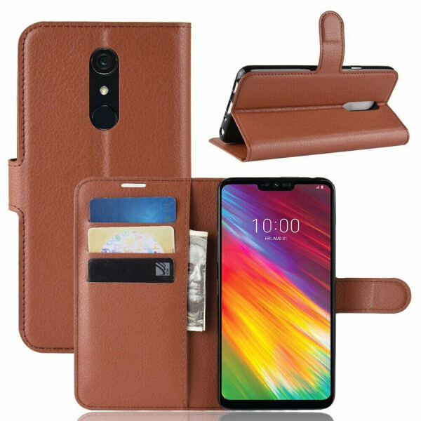 

Чехол-книжка Deexe Book Type для LG G7 Fit - Brown