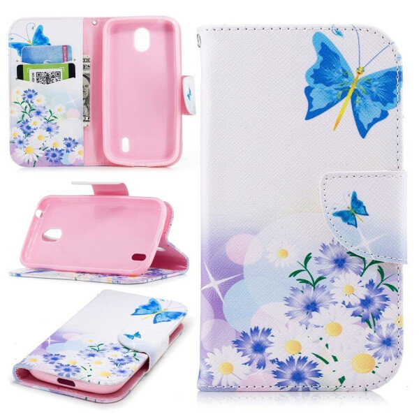 

Чехол UniCase Life Style для Nokia 1 - Butterfly in Flowers