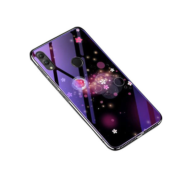 

Чехол TPU+Glass Fantasy с глянцевыми торцами для Huawei Honor 8X (Пузырьки и цветы) (665692)