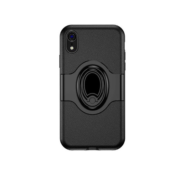 

TPU+PC Deen Feather с креплением под магнитный держатель для Apple iPhone XR (6.1") (Черный) (665835)