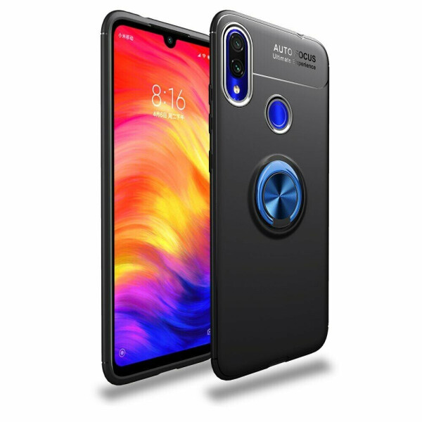 

Защитный чехол UniCase Magnetic Ring для Xiaomi Redmi Note 7 / Note 7 Pro - Black / Blue