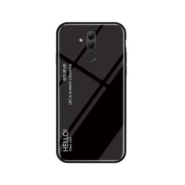 

TPU+Glass Gradient HELLO для Huawei Mate 20 lite (Черный) (665981)