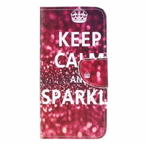 

Чехол-книжка Deexe Color Wallet для Samsung Galaxy M20 (M205) - Keep Calm and Sparkle