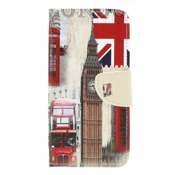 

Чехол-книжка Deexe Color Wallet для Samsung Galaxy M20 (M205) - London Elements