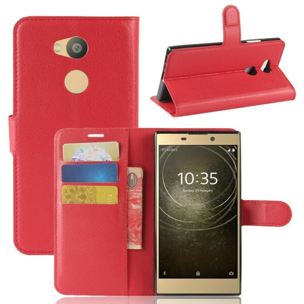 

Чехол-книжка Deexe Book Type для Sony Xperia L2 - Red