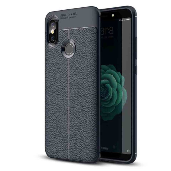 

TPU фактурный (с имитацией кожи) для Xiaomi Redmi Note 6 Pro (Синий) (666165)
