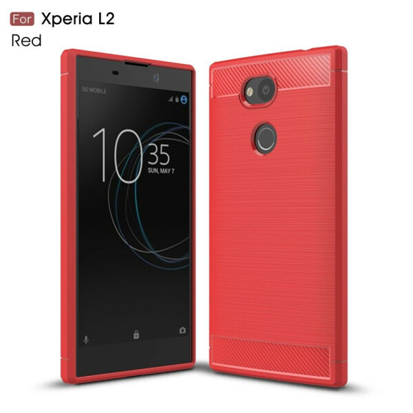 

Защитный чехол UniCase Carbon для Sony Xperia L2 - Red