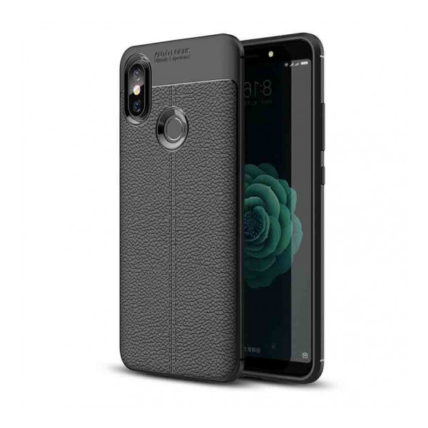 

Чехол TPU фактурный (с имитацией кожи) для Xiaomi Redmi Note 6 Pro (Черный) (666166)