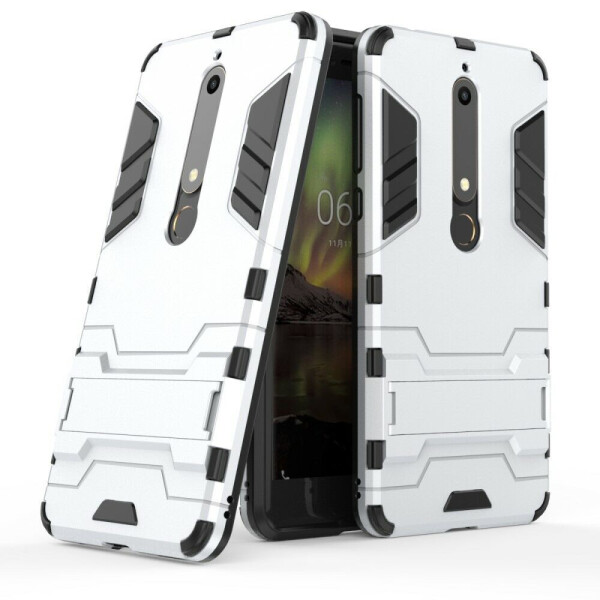 

Защитный чехол UniCase Hybrid для Nokia 6 2018 / Nokia 6.1 - Silver