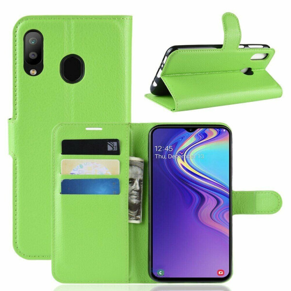 

Чехол-книжка Deexe Book Type для Samsung Galaxy M20 (M205) - Green