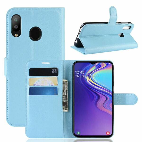 

Чехол-книжка Deexe Book Type для Samsung Galaxy M20 (M205) - Baby Blue