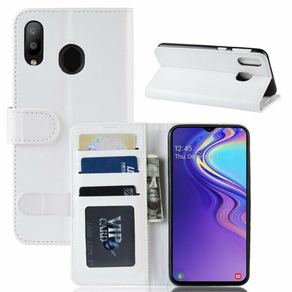 

Чехол-книжка Deexe Wallet Style для Samsung Galaxy M20 (M205) - White
