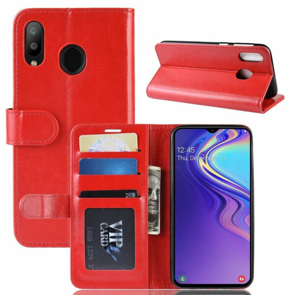 

Чехол-книжка Deexe Wallet Style для Samsung Galaxy M20 (M205) - Red