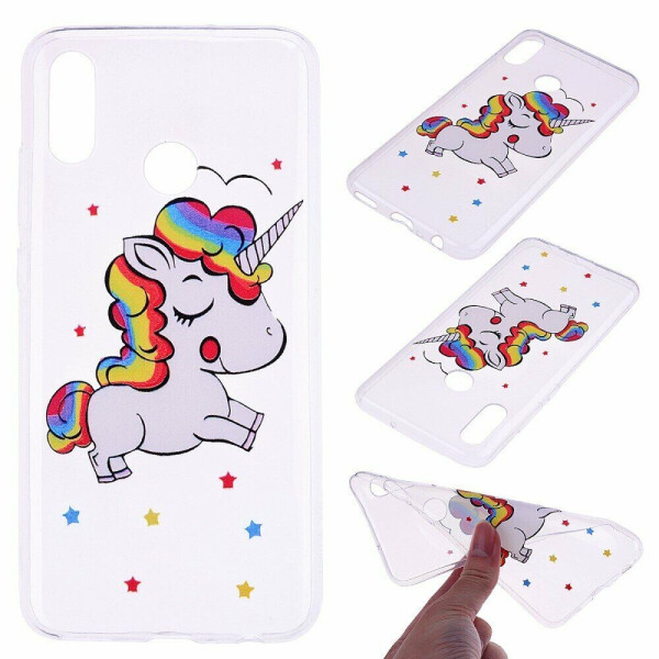 

Силиконовый (TPU) чехол Deexe Pretty Glossy для Samsung Galaxy M20 (M205) - Unicorn