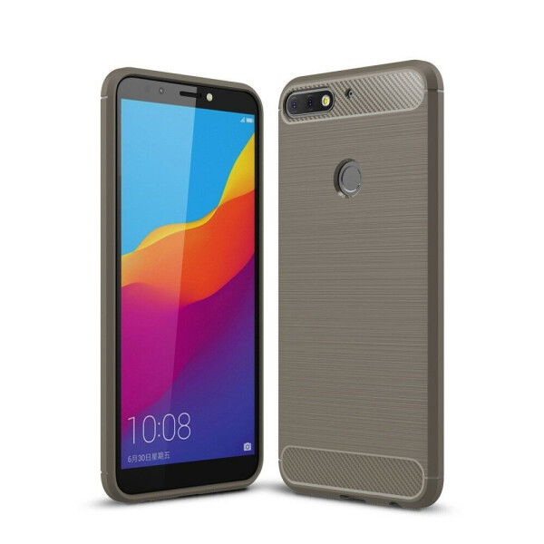 

Защитный чехол UniCase Carbon для Huawei Y7 2018 / Y7 Prime 2018 / Honor 7C Pro - Grey