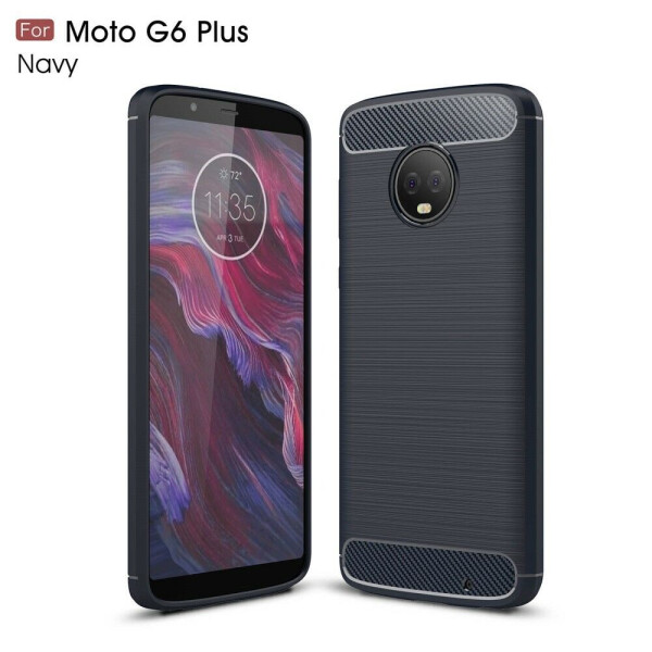 

Защитный чехол UniCase Carbon для Motorola Moto G6 Plus (XT1926) - Dark Blue