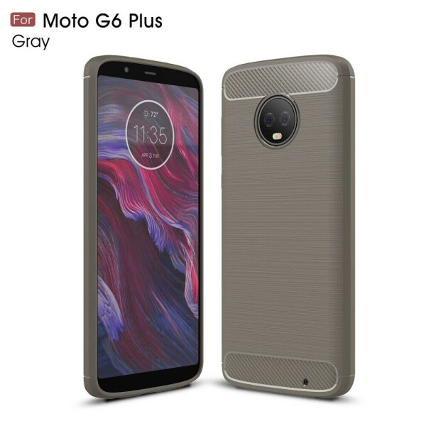 

Защитный чехол UniCase Carbon для Motorola Moto G6 Plus (XT1926) - Grey
