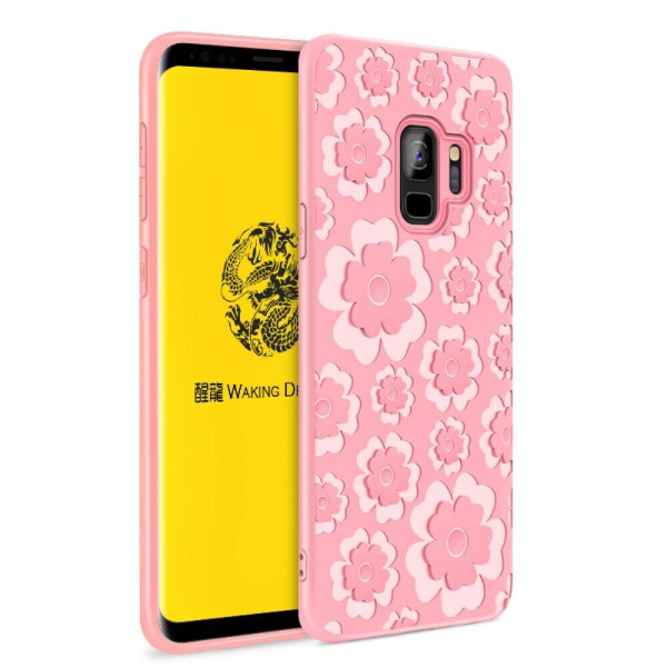 

Силиконовый чехол UniCase 3D Flower Series для Samsung Galaxy S9 (G960) - Pink