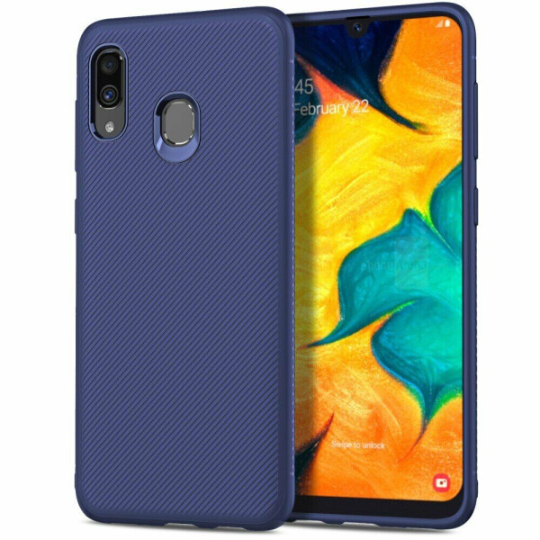 

Защитный чехол UniCase Twill Soft для Samsung Galaxy A30 (A305) / A20 (A205) - Blue