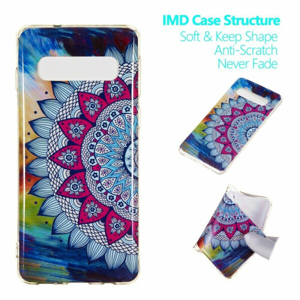 

Силиконовый (TPU) чехол Deexe LumiCase для Samsung Galaxy S10 (G973) - Colorized Mandala