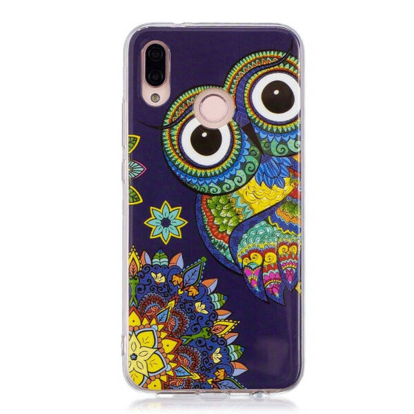 

Силиконовый чехол Deexe LumiCase для Huawei P20 Lite - Mosaic Owl
