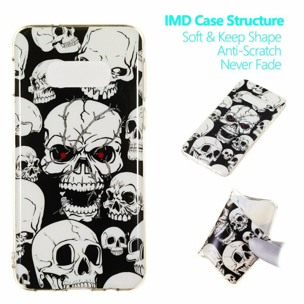 

Силиконовый (TPU) чехол Deexe LumiCase для Samsung Galaxy S10e (G970) - Cool Skulls