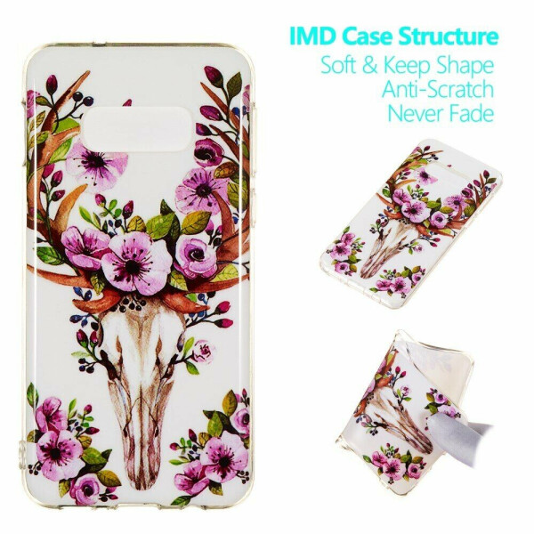 

Силиконовый (TPU) чехол Deexe LumiCase для Samsung Galaxy S10e (G970) - Flowered Elk