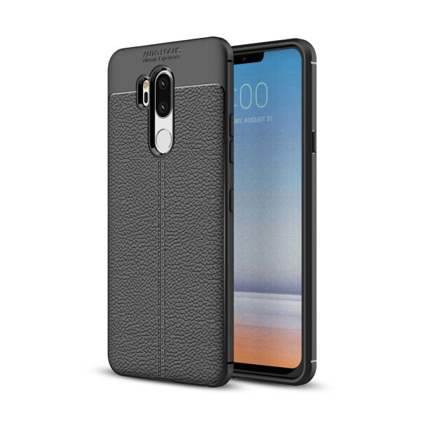 

Защитный чехол Deexe Leather Cover для LG G7 ThinQ - Black