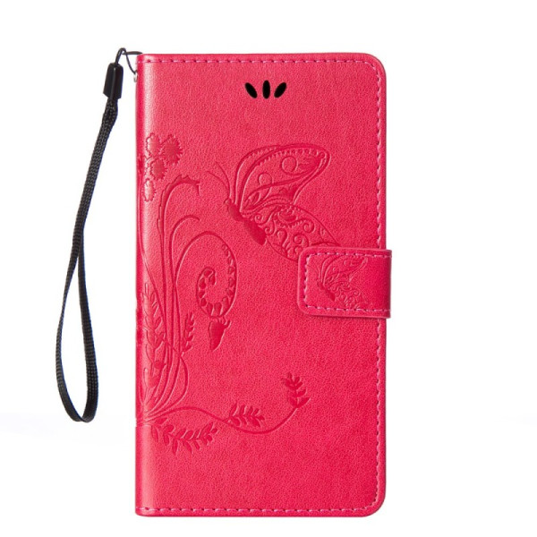 

кожаный (книжка) Four-leaf Clover с визитницей для Meizu Note 8 (Розовый) (680831)
