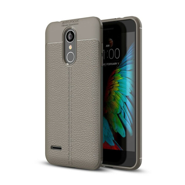 

Защитный чехол Deexe Leather Cover для LG K9 (2018) - Grey