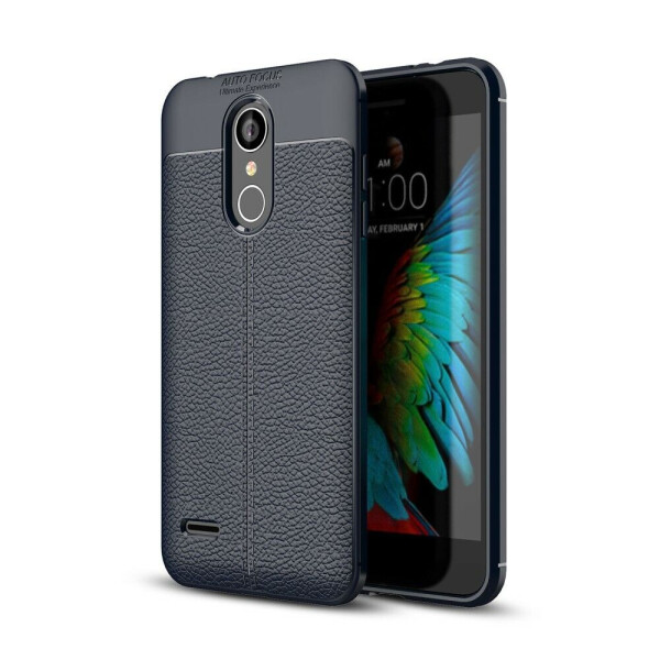 

Защитный чехол Deexe Leather Cover для LG K9 (2018) - Dark Blue