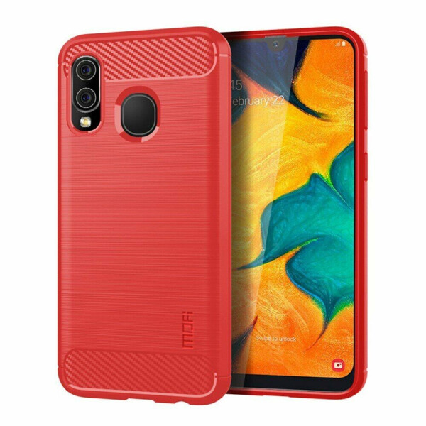 

Силиконовый (TPU) чехол MOFI Carbon Fiber для Samsung Galaxy A40 (A405) (TPU) - Red