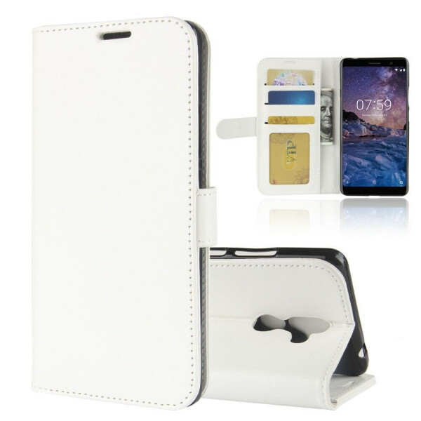 

Чехол-книжка Deexe Wallet Style для Nokia 7 Plus - White