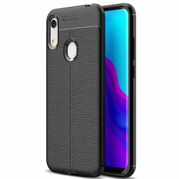 

Защитный чехол Deexe Leather Cover для Huawei Honor 8A / Honor 8A Prime / Y6s 2019 - Black