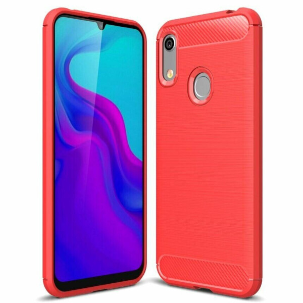 

Защитный чехол UniCase Carbon для Huawei Honor 8A / Honor 8A Prime / Y6s 2019 - Red