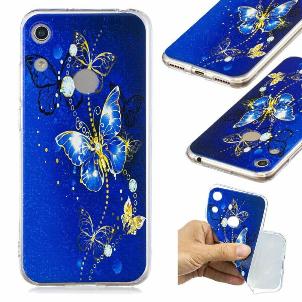 

Силиконовый (TPU) чехол Deexe Pretty Glossy для Huawei Honor 8A / Honor 8A Prime / Y6s 2019 - Butterfly