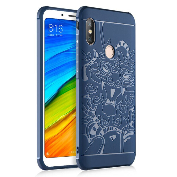 

Защитный чехол UniCase Dragon Style для Xiaomi Redmi Note 5 / Note 5 Pro - Dark Blue