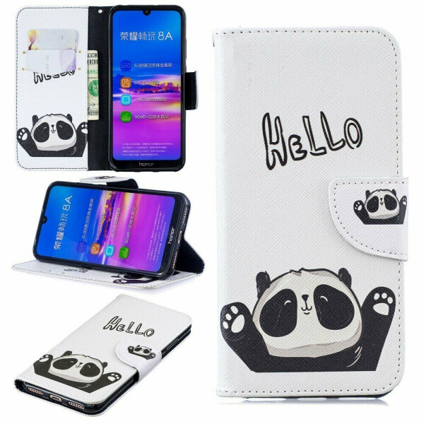 

Чехол-книжка Deexe Color Wallet для Huawei Honor 8A / Honor 8A Prime / Y6s 2019 - Cute Panda