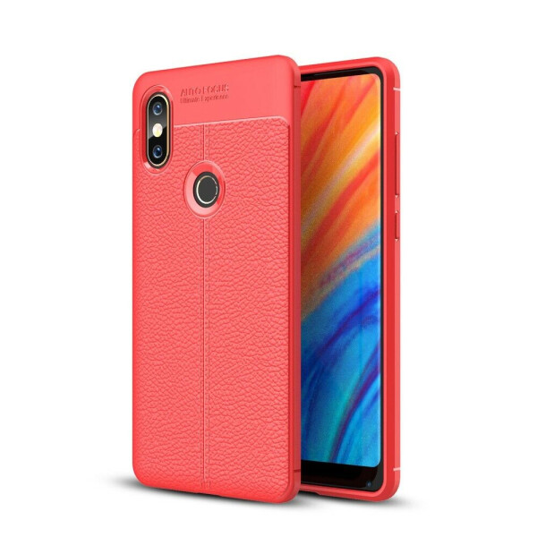 

Защитный чехол Deexe Leather Cover для Xiaomi Mi Mix 2s - Red